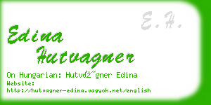 edina hutvagner business card